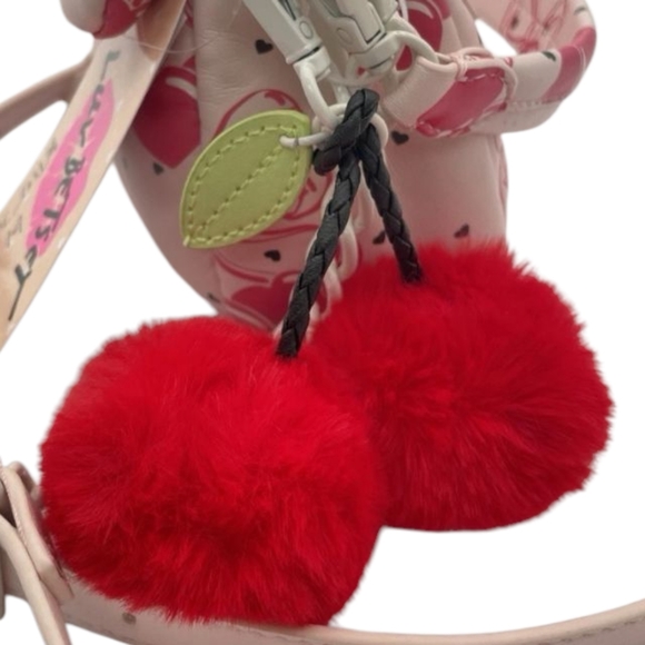 RESERVED @nevaehwhite719 Betsey Johnson Cherry Heart Crossbody/Cherry Charms - Picture 4 of 7
